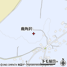 秋田県鹿角市花輪鹿角沢33周辺の地図