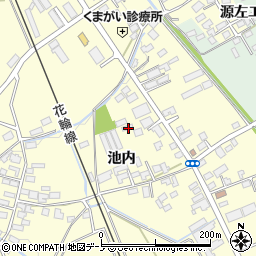 秋田県大館市池内池内88-4周辺の地図