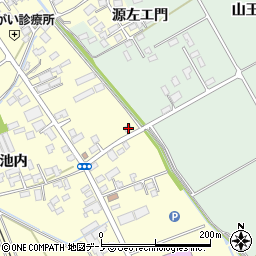 秋田県大館市池内池内58周辺の地図