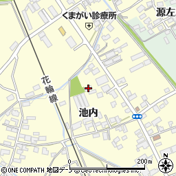 秋田県大館市池内池内79周辺の地図