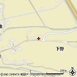 秋田県鹿角市十和田錦木下野43周辺の地図