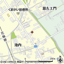 秋田県大館市池内池内149周辺の地図