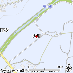 秋田県鹿角市花輪（大用）周辺の地図