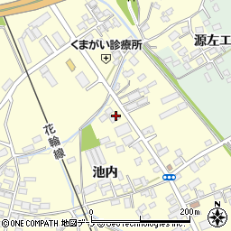 秋田県大館市池内池内134周辺の地図