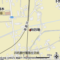 秋田県鹿角市十和田錦木向谷地周辺の地図