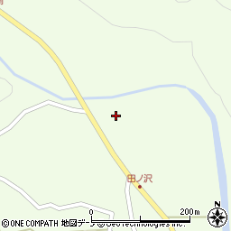 秋田県能代市二ツ井町梅内川端周辺の地図