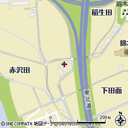 秋田県鹿角市十和田錦木稲生田2周辺の地図