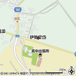 秋田県大館市赤石伊勢堂岱周辺の地図