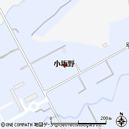秋田県鹿角市花輪小坂野周辺の地図
