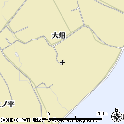秋田県鹿角市十和田錦木大畑周辺の地図