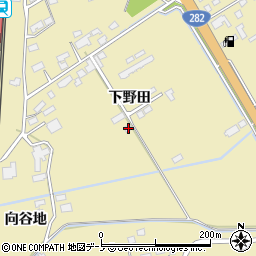 秋田県鹿角市十和田錦木下野田22周辺の地図