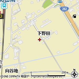 秋田県鹿角市十和田錦木（下野田）周辺の地図