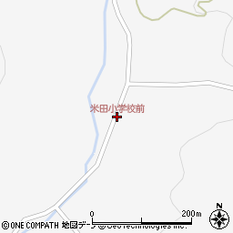 米田小学校前周辺の地図