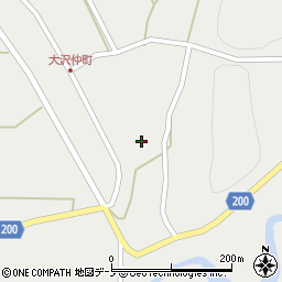 秋田県藤里町（山本郡）大沢（山下）周辺の地図