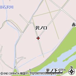 秋田県鹿角市十和田瀬田石沢ノ口周辺の地図