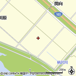 秋田県大館市小館花中川原周辺の地図