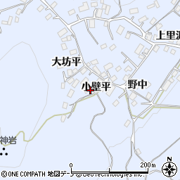 岩手県二戸市石切所小壁平周辺の地図