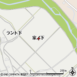 秋田県大館市小袴家ノ下周辺の地図