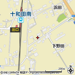 秋田県鹿角市十和田錦木浜田119周辺の地図