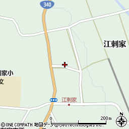 岩手県九戸村（九戸郡）江刺家（第１１地割）周辺の地図