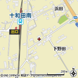 秋田県鹿角市十和田錦木浜田119-4周辺の地図
