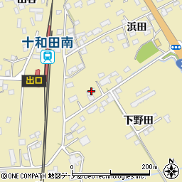 秋田県鹿角市十和田錦木浜田119-11周辺の地図