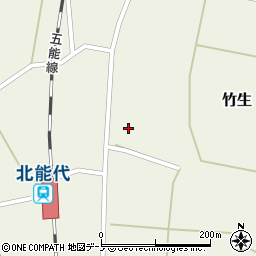 秋田県能代市竹生竹生周辺の地図