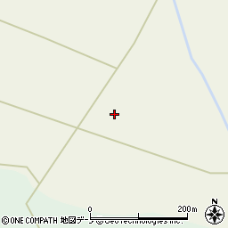 秋田県能代市竹生古沼周辺の地図