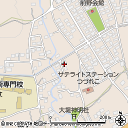 秋田県北秋田市綴子大堤家後周辺の地図