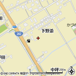 秋田県鹿角市十和田錦木周辺の地図