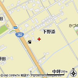 秋田県鹿角市十和田錦木周辺の地図