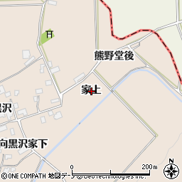 秋田県北秋田市綴子（家上）周辺の地図