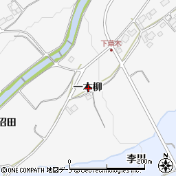 秋田県鹿角市十和田草木一本柳周辺の地図