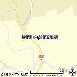 岩手県久慈市侍浜町白前第６地割周辺の地図