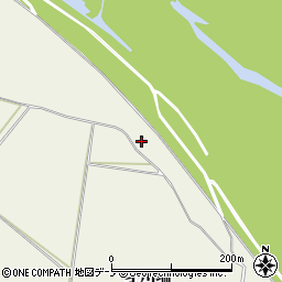 秋田県大館市二井田才川端72周辺の地図