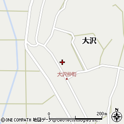 秋田県山本郡藤里町大沢蕨台周辺の地図