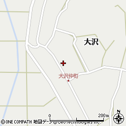 秋田県藤里町（山本郡）大沢（蕨台）周辺の地図
