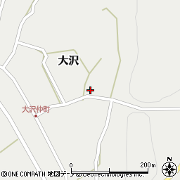 秋田県山本郡藤里町大沢向山下周辺の地図