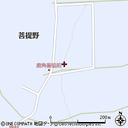 秋田県鹿角市花輪菩提野周辺の地図
