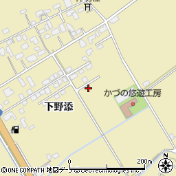 秋田県鹿角市十和田錦木下野添15周辺の地図