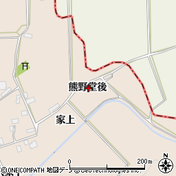 秋田県北秋田市綴子熊野堂後周辺の地図