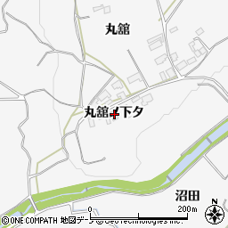 秋田県鹿角市十和田草木丸舘ノ下タ周辺の地図