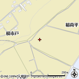 秋田県鹿角市十和田錦木稲荷平161周辺の地図