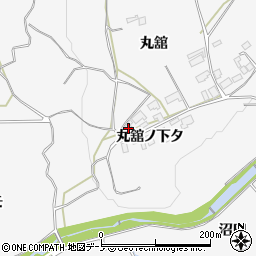 秋田県鹿角市十和田草木丸舘27周辺の地図