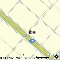 秋田県大館市小館花周辺の地図