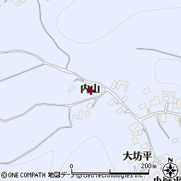 岩手県二戸市石切所内山周辺の地図