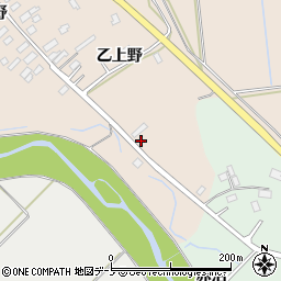 秋田県大館市板沢乙上野40周辺の地図