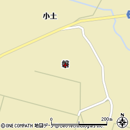 秋田県能代市磐周辺の地図