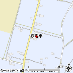 秋田県鹿角市花輪鉄砲平周辺の地図