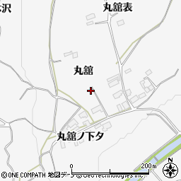 秋田県鹿角市十和田草木丸舘5周辺の地図
